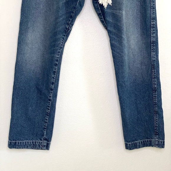 Dr. Collectors Drop Crotch Denim Pant Braided Rope Waist Low Slung Jeans Small - Picture 4 of 14